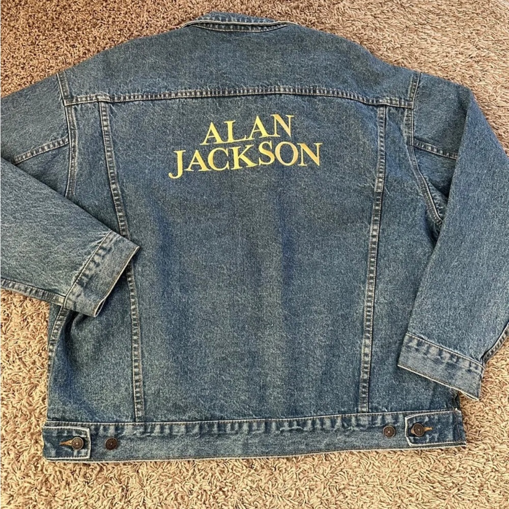 Vintage, RARE, Alan Jackson Denim/Jean Jacket, Adult Size XL.